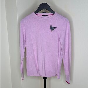 Joules Light Pink Knit with Embroidered Detail